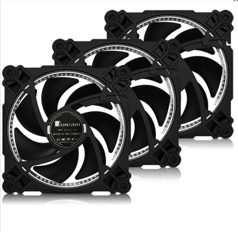 JONSBO FR 231 RGB свет компьютер 3 шт. вентилятор столик для ПК 12 см