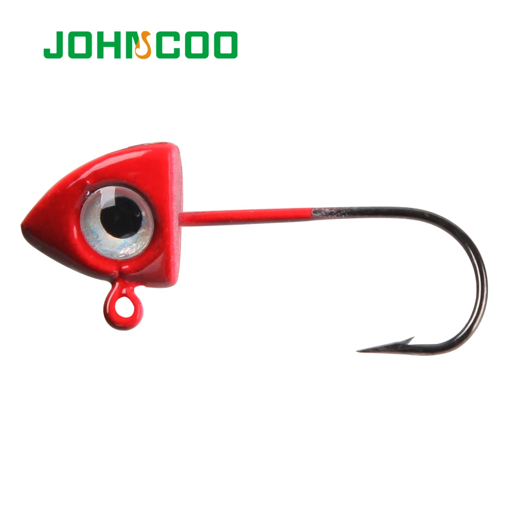 JOHNCOO 2g 3g Fishhooks 3D Eyes Lead Jig Head Barbed Hook Mustad Jigging Hook Fishing Hooks Lead Head Hook 3 Colors 5pcs/lot JOHNCOO 2g 3g Fishhooks 3D Eyes Lead Jig Head Barbed Hook Mustad Jigging Hook Fishing Hooks Lead Head Hook 3 Colors 5pcs/lot
