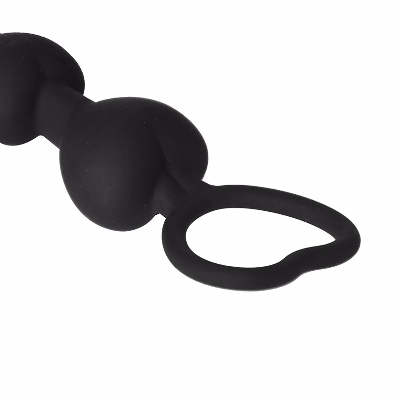 Zerosky Heart Shape Anal Plug Bead Toys Big Anal Balls Silicone G-Spot Stimulating Butt Plugs Adult Sex Toys Anal Beads Plug 5