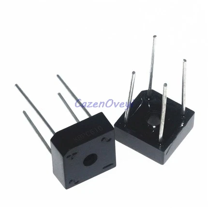 

10pcs/lot KBPC608 KBPC-608 6A 800V Single Phases Diode 4pin bridge rectifier new and original IC