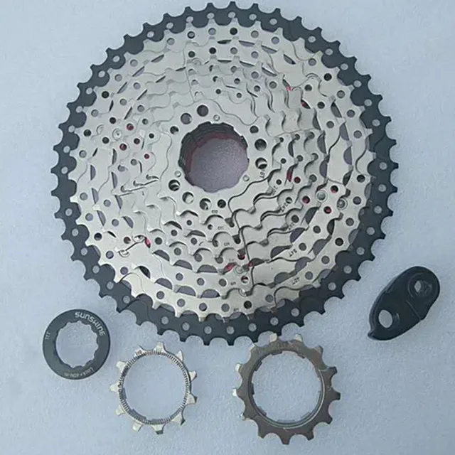 11-46T Black silver Высокое качество и прочный бренд SUNSHINE Горный/дорожный велосипед 9S 11-23T 25T 28T 32T 36T 40T 42T 46T 50T - Цвет: 11-46T Black silver