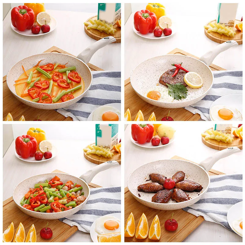 

Aluminium Alloy Nonstick Frying Pan Cookware Pancake Egg Pot No Smoke Cooker Kitchen Tool Hot Sale