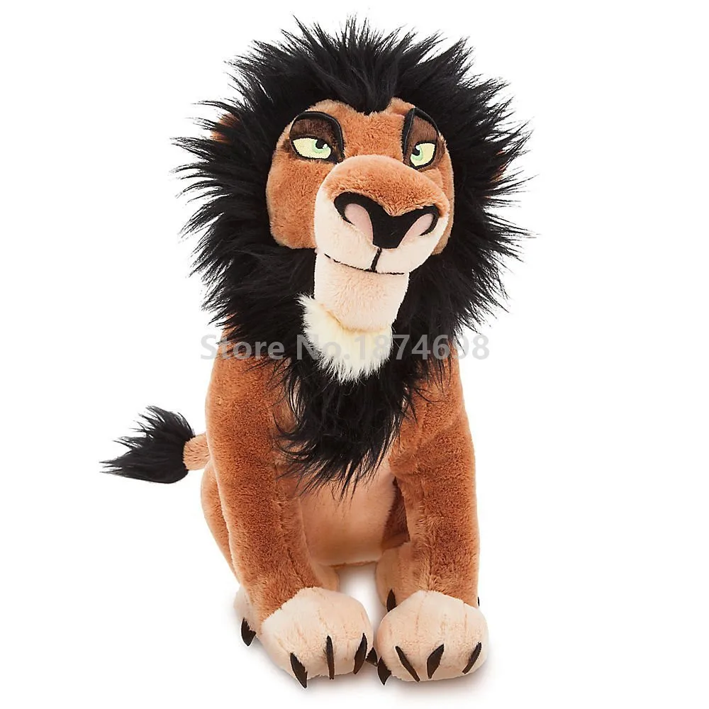 

New The Lion King Scar Plush Stuffed Animals Kids Soft Toys Dolls for Children Boys Gifts 34cm