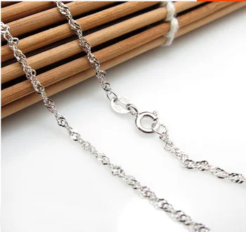 

15 inch Pure 925 Sterling Silver Women's Necklace chain S925
