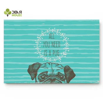 

Dear House Doormat Dog Poster Funny Bathroom Mat Outside Waterproof Shoes Scraper Entryway Rug Home