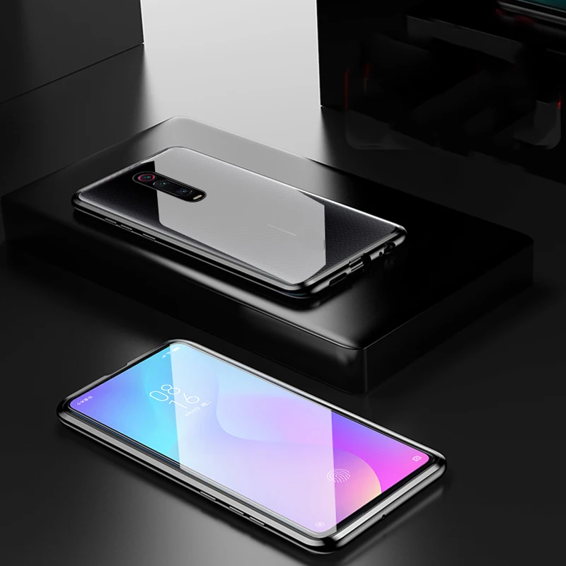 Роскошный Магнитный чехол для Xiaomi Mi 9 T-9 t, металлический каркас Doubl закаленное Стекло Крышка для Xiaomi Mi 9T защитный чехол для телефона