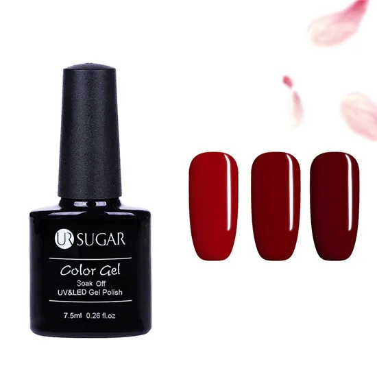 Set 1 UR SUGAR 3 бутылки 7,5 мл УФ-лак для ногтей набор цветов Красочный чистый цвет ногтей Гель-лак украшения - Цвет: Set 1