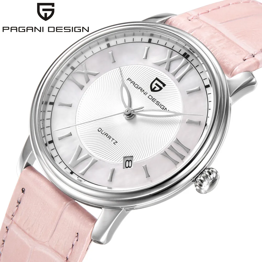 

Pagani Fashion Waterproof Luxury brand casual Women's dress watches Ladies watch Quartz Leather stainless steel reloje mujer