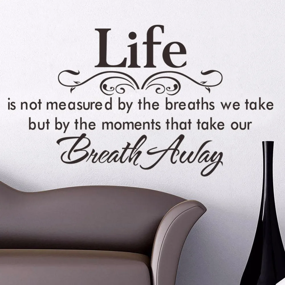 Creative Home Decor Plane Wall Stickers English Poetry Quotes Pattern For Living Room Decoration Finished Size 40x60 CM in Wall Stickers from Home & Garden