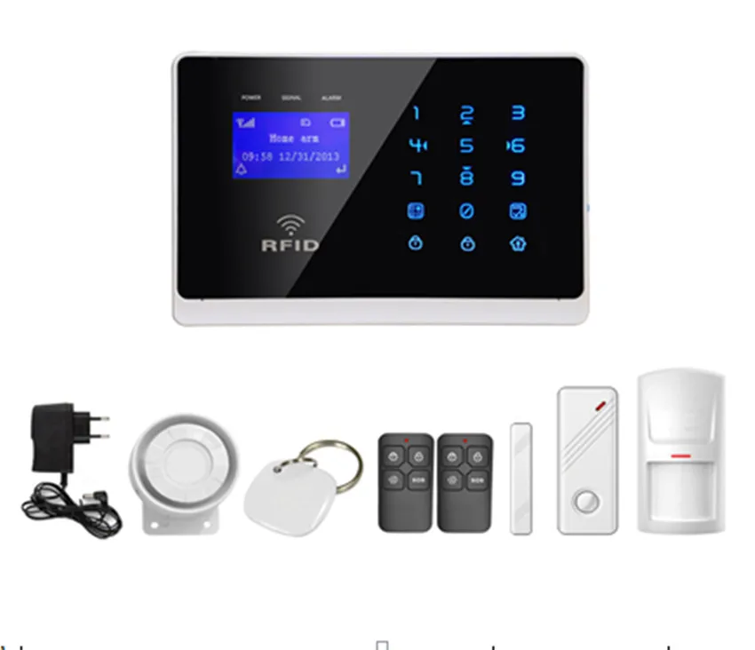 

GSM Alarm System with RFID remote voice message Touch Keypad With Access Control System
