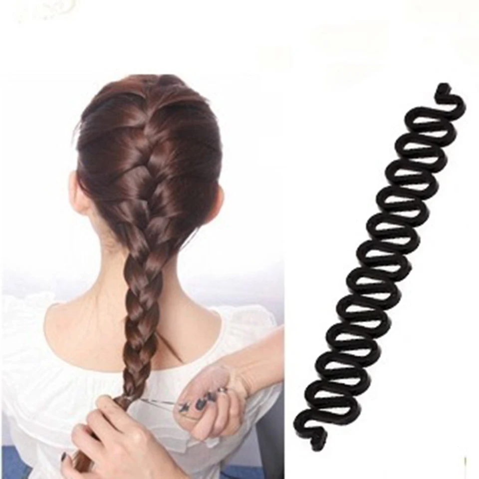 

Girls Women Hair Band for Hair Braid Plastic Twist Roller Headband Hairband Hair Accessories
