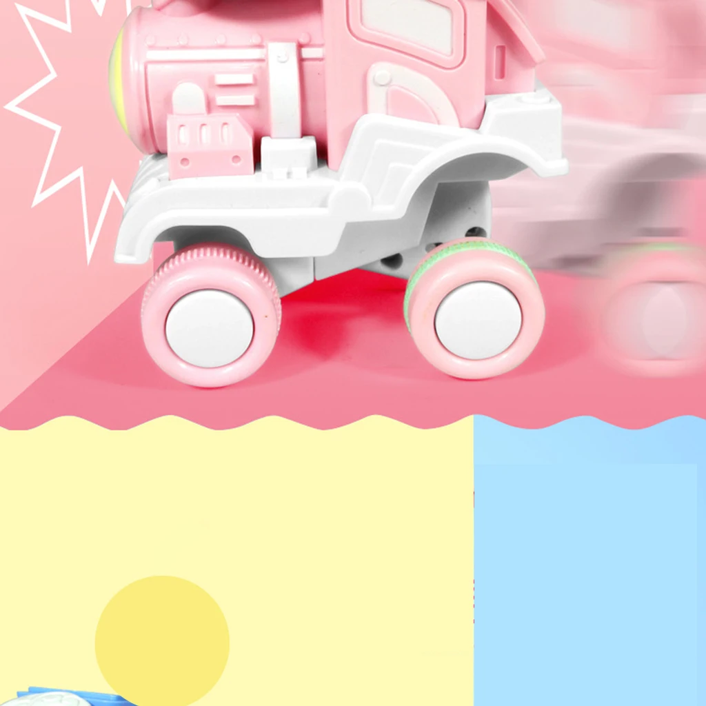 Funny Train Model Toys For Girls Boys Friction Powered Press And Go Car 360° Rolling Train Kids Play Baby Vehicles Model