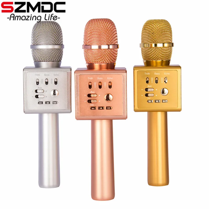 Szmdc micgeek i6 Беспроводной караоке микрофон Bluetooth KTV волшебный голос изменить двойной