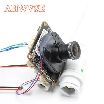 

AHWVE DIY 5MP 2MP IP Camera module Board with IRCUT RJ45 Cable POE ONVIF H264 Mobile APP XMEYE Serveillance CMS 2.8mm Lens