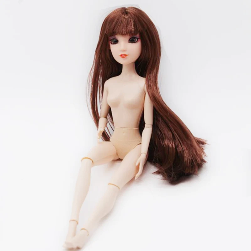 ZWSISU 1 набор = голова Barbiees + тело Barbiee 3D глаза 12 подвижных суставов с длинными