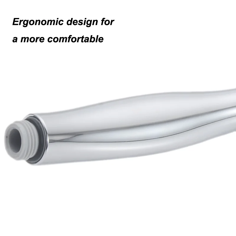 Shower Head Water Saving Round ABS Chrome Booster Bath Shower High Pressure Handheld Hand Shower