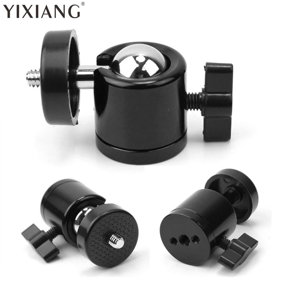 YIXIANG 1/4" Screw Tripod Mini Ball Head for DSLR Camera Camcorder