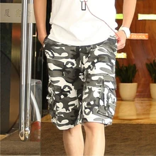 Военные повседневные Летние х/Б мужские шорты с карманами длиной до колен черные карго Формальные шорты Мужская одежда Hombre бермуды Masculina