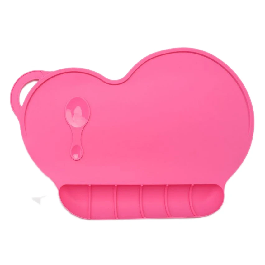 Baby Silicon Plate Sucker Slip-resistant Baby Silicone Placemat Waterproof Snack Mat Food Pocket Kid Dinner Plate Tableware Set