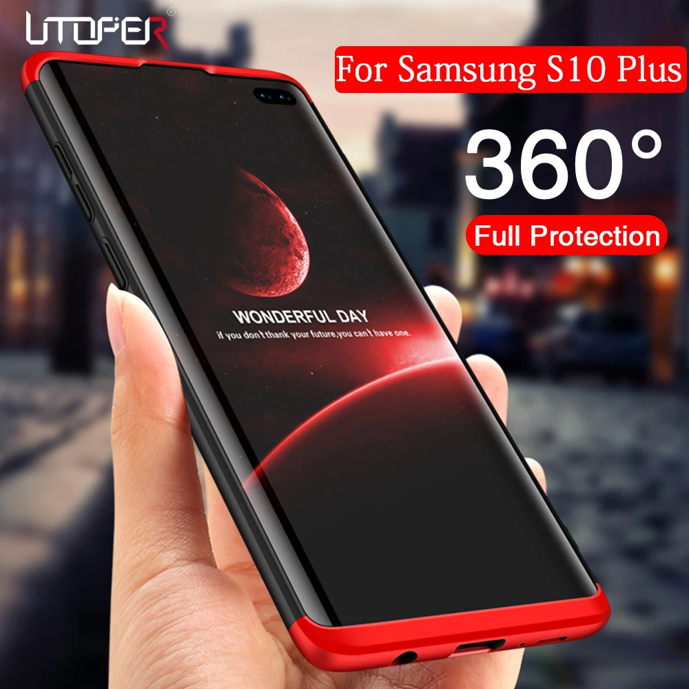 Чехол для Samsung S10 Plus Оригинальный чехол Galaxy A9 2018 360 PC Lite S10e S9 S8 A7 | Мобильные телефоны