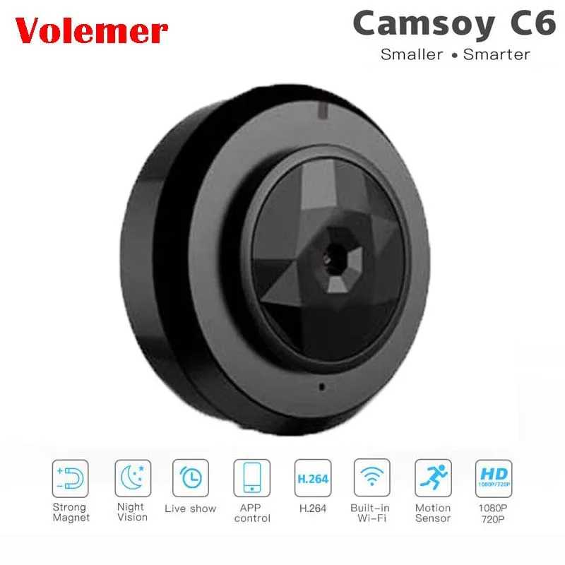 Volemer Wi Fi C6 мини видеокамера full HD 1080 P инфракрасная камера с режимом ночного Версия