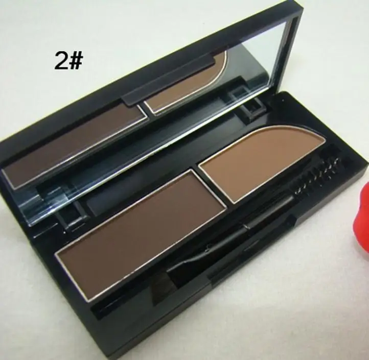 Waterproof 2 double color make up eyebrow enhancers shadow eyebrow powder Palette With Brush