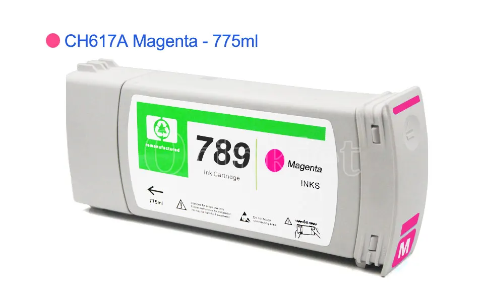Cartucho de Tinta com Tinta de Látex para hp Impressora para hp Pçs para hp Terceira Parte 789 Remanufaturado Designjet L25500 775 ml - 12 High Quality Computador e Escritório