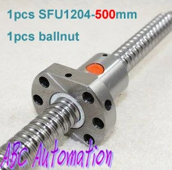 

Free Shipping 1pcs Anti backlash ballscrew 1204-500mm + 1pcs SFU1204 ballnut for CNC Route machine