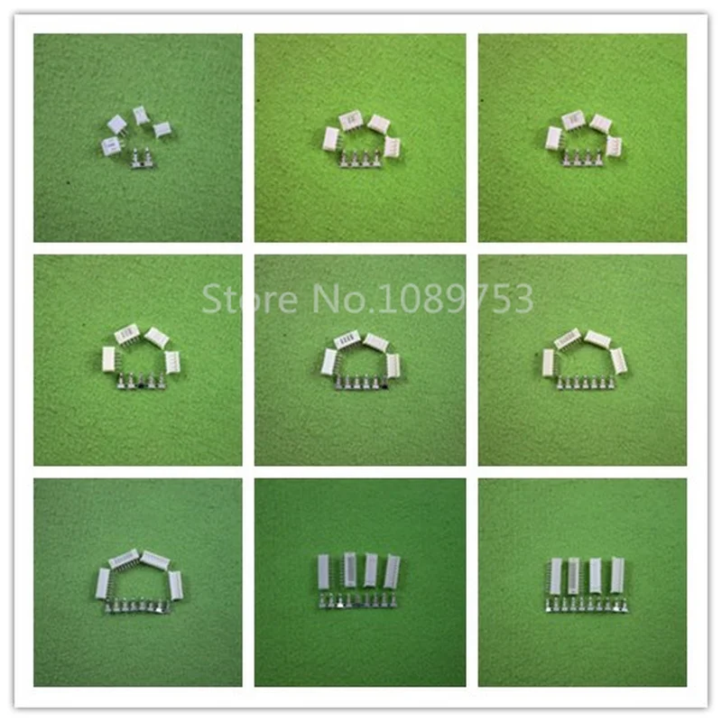 

50sets PH2.0 Connector Straight needle Seat+Plug+Terminals 2P 3P 4P 5P 6P 7P 8P 9P 10P 12P Connector