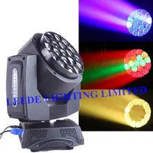 2 шт./лот дизайн светодиодный 19*15 Вт 4 в 1 луч движущаяся головка профессиональное освещение дежурное освещение DMX Эффект светильник для DJ диско ночной клуб бар