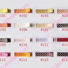 100 шт 1,7" Iined с двумя зубцами зажимы Бутик волос Луки