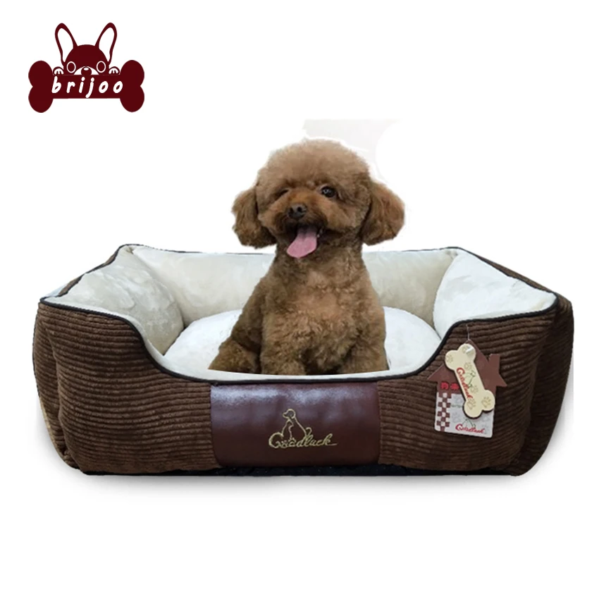 Dog Bed For Medium Dogs Cotton-Padded Detachable Dog Washable Bed Pet House 4 Colors Fall and Winter Thicken Warm Pet Kennels