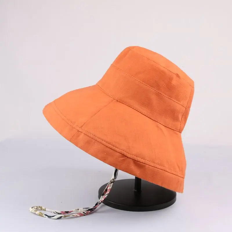 Orange M& D двухсторонняя большая модная женская шляпа с цветочным принтом шляпа от солнца - Цвет: Orange