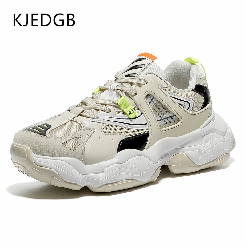 Bege Sapatas Bege Branco Sexo Nova Chunky Kjedgb branco Plataforma Sapatos Malha Sapatilhas De 2019 preto Preto Para Masculino Confortáveis Moda Dos Adultos Casuais Homens Do COqBTw
