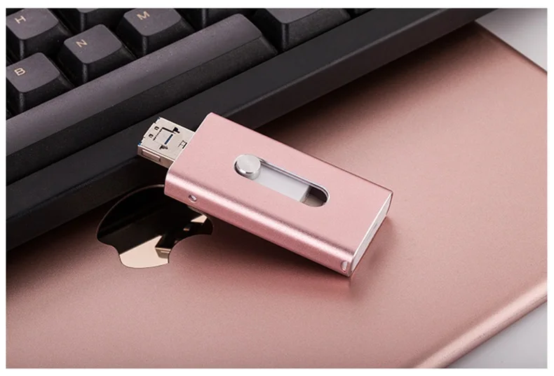 OTG USB флэш-накопитель для iPhone X/8/7/7 Plus/6 Plus/6s/5 ipad металлический флэш-накопитель HD флеш-накопитель 8 г 16г 32г 64Г 128 флеш-накопители usb камер драйвера 3,0