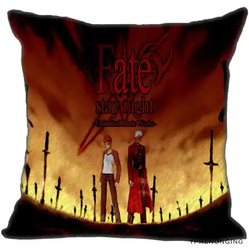 Для наращивания с лучшими продажами от Fate-оставаться «Спокойной ночи»(2)@ Подушка Чехол Спальня дома квадратная Наволочка на молнии(с одной стороны)#190404-01-124 - Цвет: Pillowcase