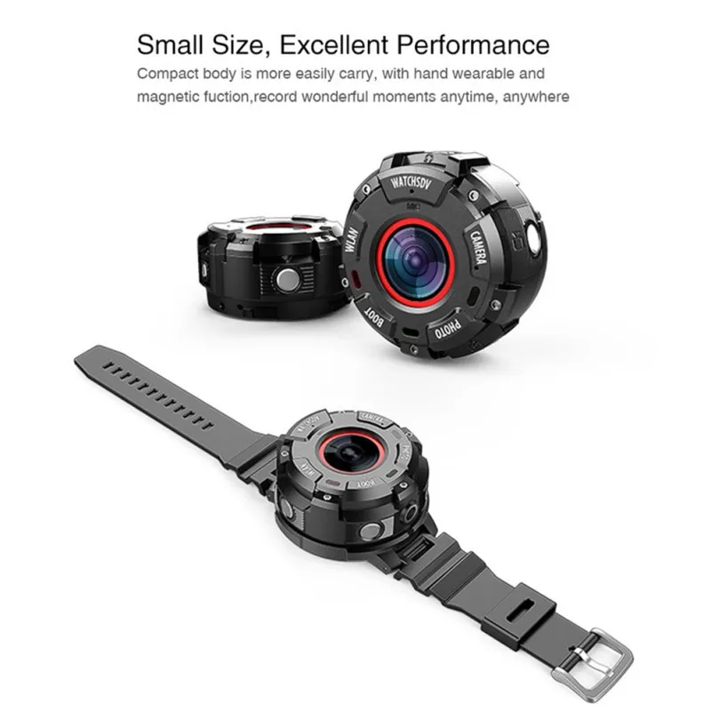 

1080P Waterproof Car DVR Wearable and Detachable Smart Sports Camera Watch Camera APP Wifi Magnetic Base Hunting Camera