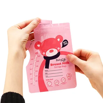

Safety 30Pcs/Pack 250ml Baby Food Storage Breast Milk Storage Bags Freezer Big armazenamento de leite almacenaje leche HOT