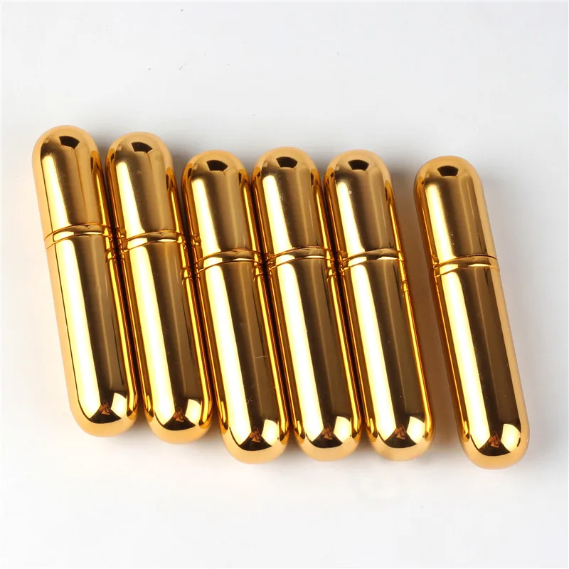 

5ML Hot Sale Aluminum Refillable Perfume Bottle Mini Portable For Travel With Spray&Empty Cosmetic Containers With Atomizer