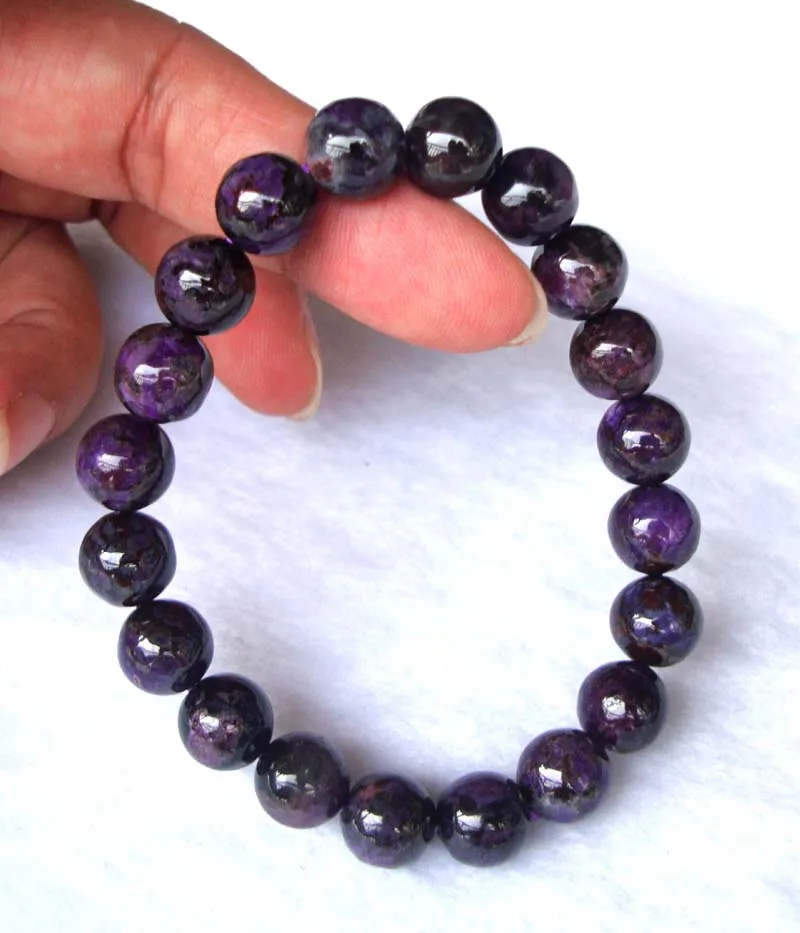 Free Shipping Natural Sugilite Round 10mm Beads Bracelet Women Jewelry Accessories Weddings Parties Birthday Gift
