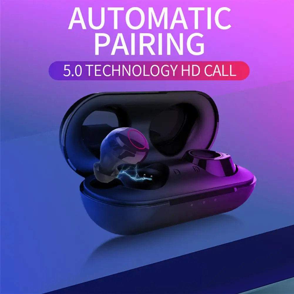 

TWS Bluetooth 5.0 Earphones True Wireless Binaural Earbuds with Charging Case Stereo Clear Sound Wireless Sports Headset