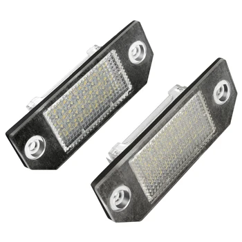 

1 Pair LED Car Number Plate Light for Ford Focus C-MAX MK2 Super Bright Car Styling 6000K 24LEDs Automobiles Number Plate Light