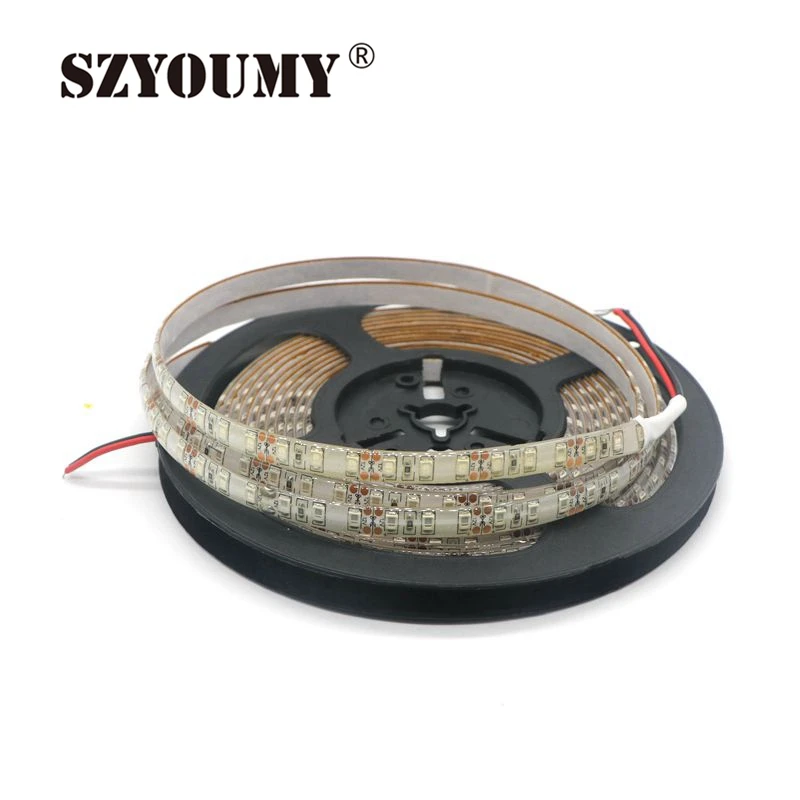 SZYOUMY высокая яркость DC12V 5 м 16 4 фута 120 светодиодов/м 8 мм ширина 2835 SMD гибкая