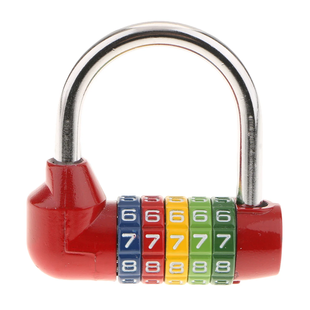 Zinc Alloy 5 Dial Digit Combination Padlock Travel Number Code Password Lock