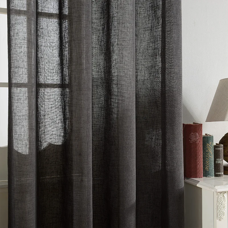 Top Finel Vlas Linnen Gordijnen Tulle Sheer Voile Gordijnen voor ... Top Finel Vlas Linnen Gordijnen Tulle Sheer Voile Gordijnen voor ...
