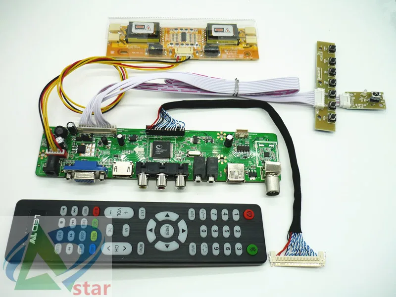 ТВ + HDMI VGA AV USB плата драйвера аудиотв ЖК-дисплея 17 дюймов HT170EX-101 LM190E03/08 LTM170E4/E6 1280*1024