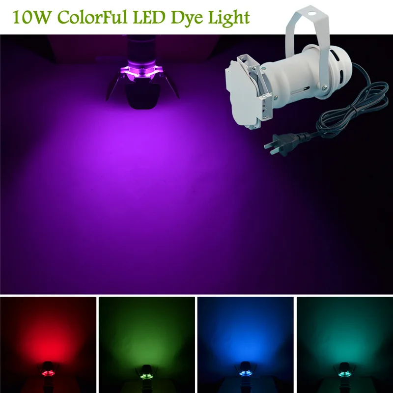 AUCD Mini 10W Colorful AUTO LED Dye Light Bar KTV DJ Home Party Wedding Store Stage Background Lighting LF0001