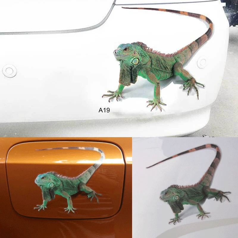 3D наклейка на автомобиль животные бампер паук Gecko скорпионы автомобильные