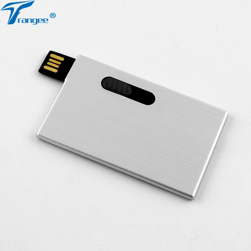Trangee Waterproof Super Slim USB Flash Drive Credit Card Metal Pen