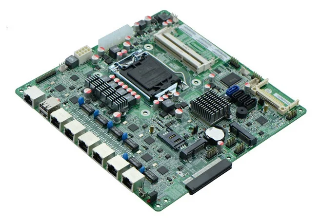 1* COM1* JVGA1 industrial motherboard support i3 i5/i7 processors motherboard 6 Gigabit LAN Mainboard For Router/Firewall